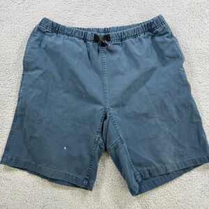Gramicci Shorts Mens Large Blue Classic Hiking Outdoor Trail Climbing Web Belt